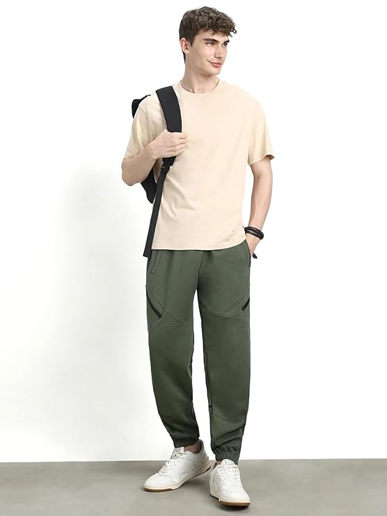 NOBERO Men's Oversized Travel Joggers | Loose Fit | Baggy Relaxed Fit Joggers for Travel