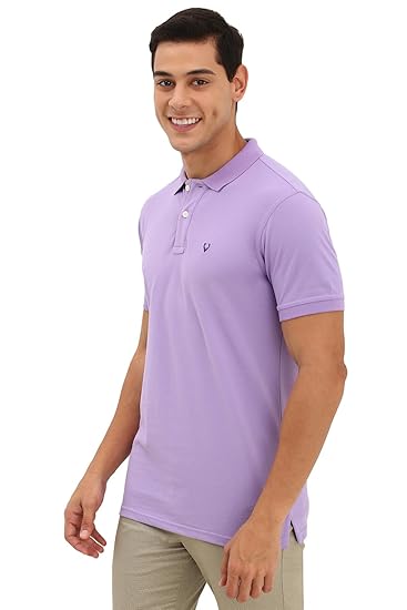 Allen Solly Men's Plain Regular Fit Polo