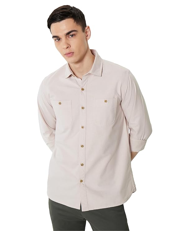 Symbol Premium Men's Casual Oxford Double Pocket Shirt - Regular Fit | Full Sleeve | Pure Cotton (Available in Plus Sizes)