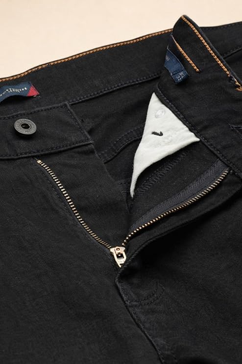 Louis Philippe Men's Smart Fit Stretch Fabric for Comfort Premium Wash Aesthetic Authentic Twill and Durable Jeans