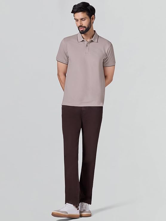 XYXX Accent Men's Solid Cotton Polo T Shirt | Collar Tshirts | Half Sleeves | Solid-Slim Fit