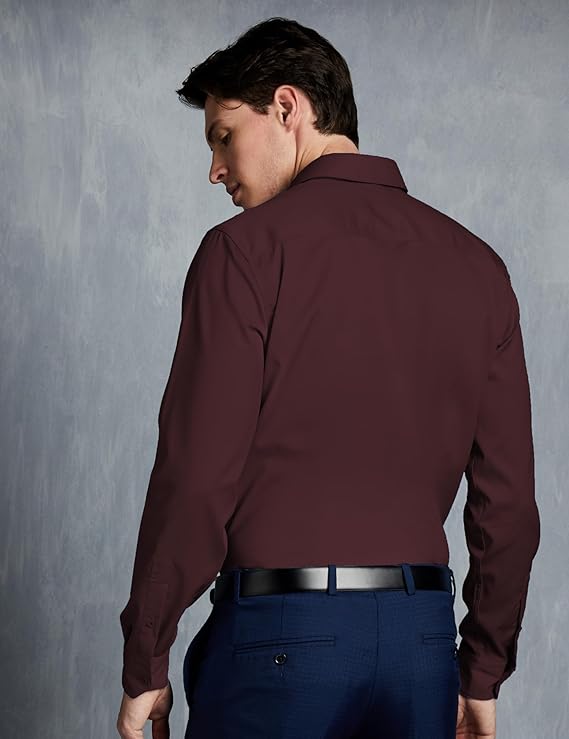 Symbol Premium Men's Wrinkle-Resistant Regular Fit Cotton Formal Shirt