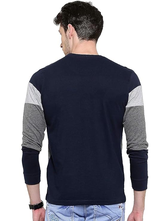 ADRO Men's 100% Cotton Regular Fit T-Shirt