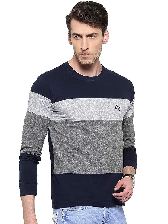 ADRO Men's 100% Cotton Regular Fit T-Shirt