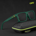 Eyewearlabs OKNO | Polarized Full Rim Rectangular Branded Stylish Sunglasses For Men & Women | 100% UV Protection Shades | Cricket Sports Cycling Driving | Medium | Barton | Barkley