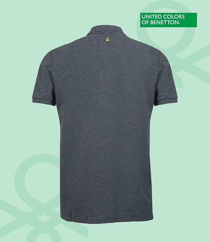 United Colors of Benetton Shirt for Men | Tees for Man | Half Sleeves Plain Stylish Regular Fit Polo | Collar Tshirt | T-Shirt | Stylish Mens Tshirt