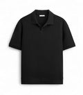 Alan Jones Clothing Men's Textured Polo T-Shirt | Classic Short Sleeve Polo for Casual Wear