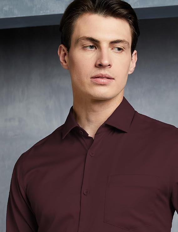 Symbol Premium Men's Wrinkle-Resistant Regular Fit Cotton Formal Shirt