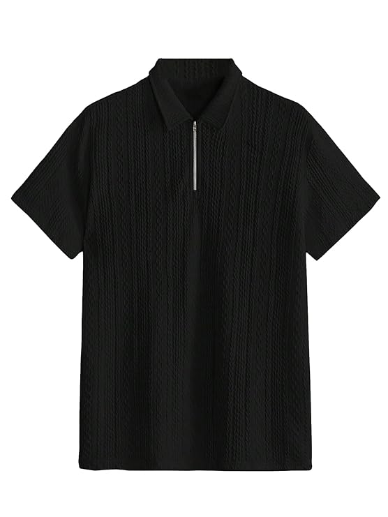 TAGDO® Men's Jacquard Chain Polo Shirt || Tshirt for Man || Mens Tshirt (2020)